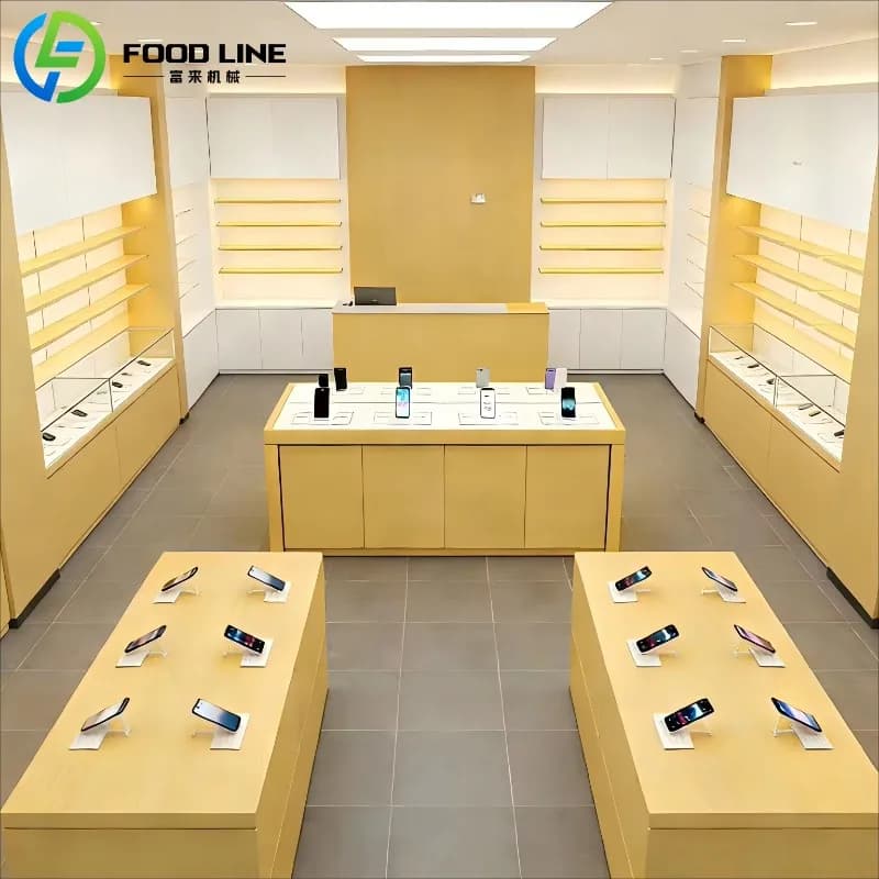 Vitrine d'exposition pour téléphones portables sur mesure avec tiroir