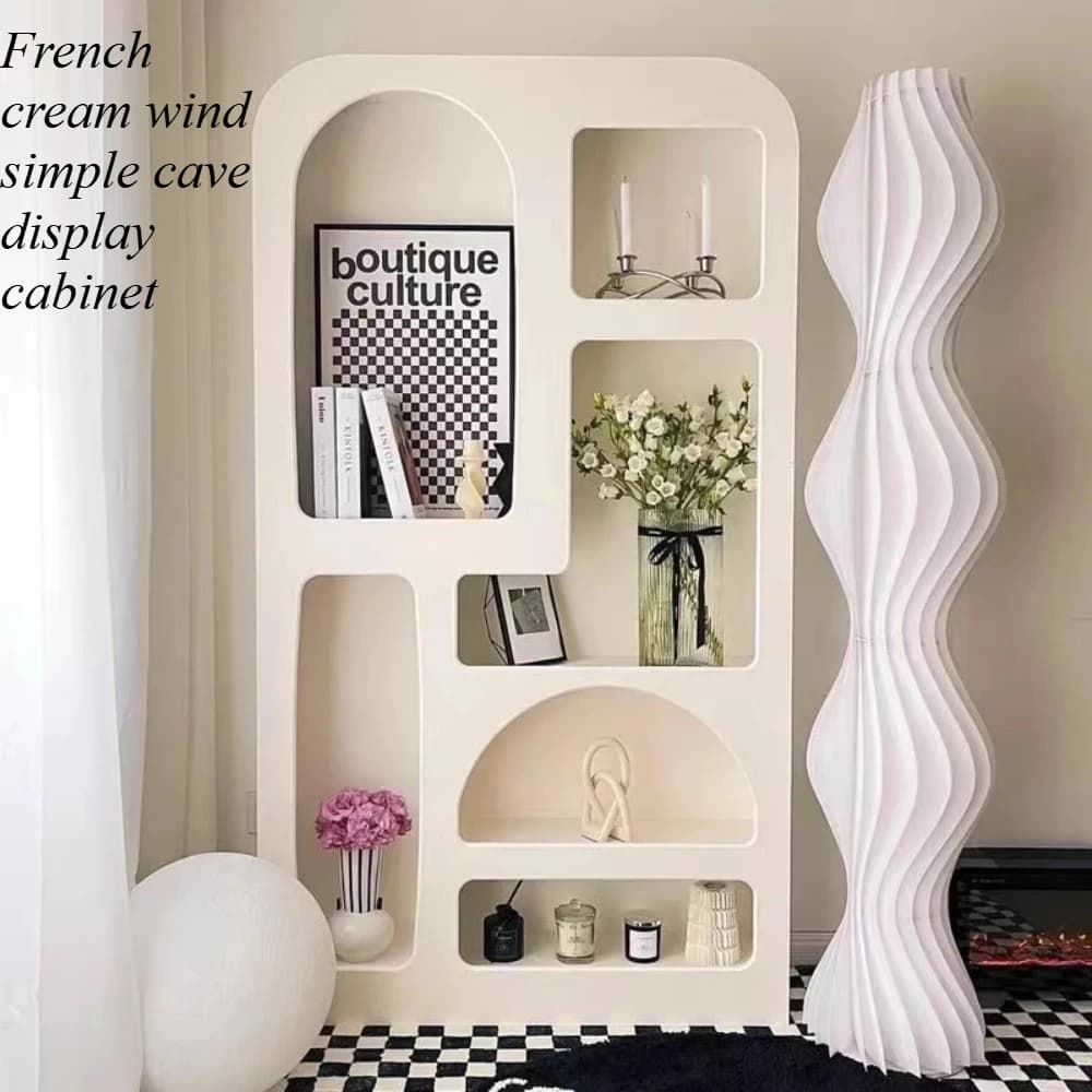 Meuble de rangement multifonctionnel style français pour entrée