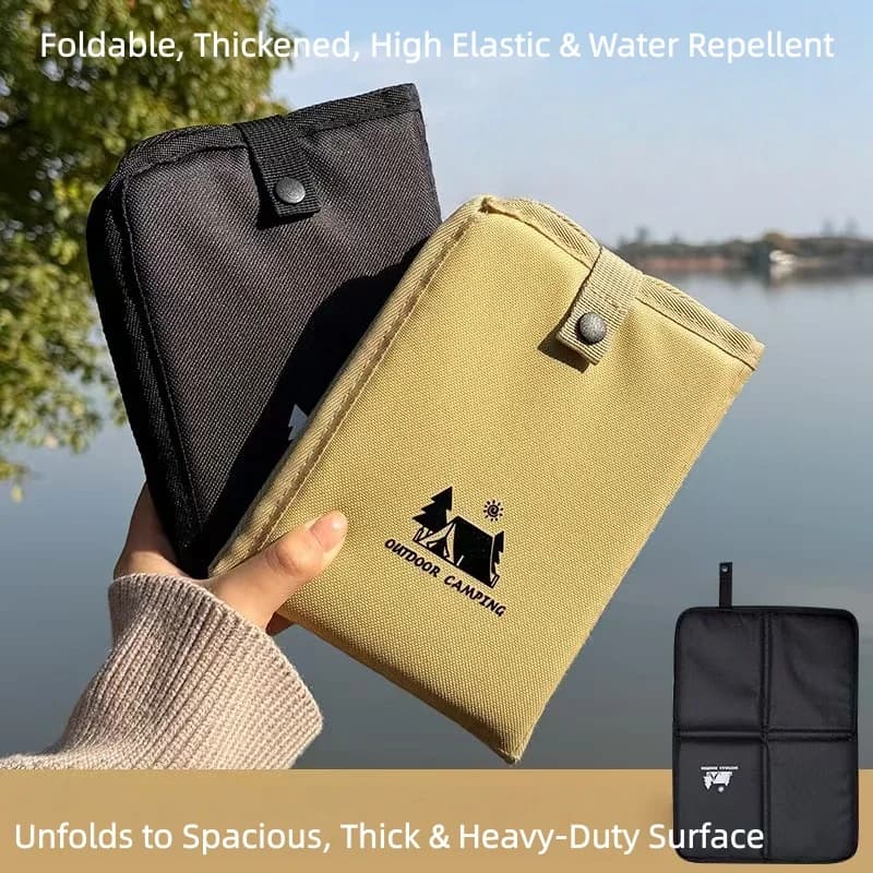 Coussin de siège pliable portable pour l'extérieur, imperméable, résistant à l'humidité, aux taches et à la chaleur, pour la plage