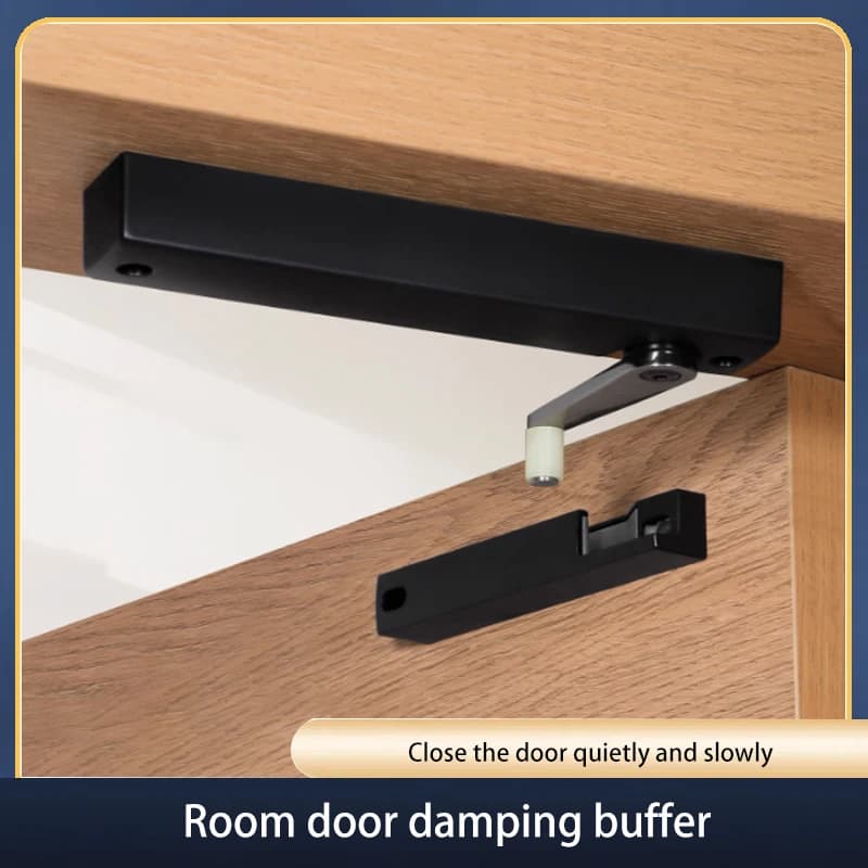 Amortisseur de porte ouverte sans fente, porte de salle en bois, Anti-Collision, coussin de fermeture de porte muet, poignée Anti-pincement