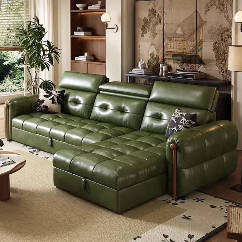 Canapé de salon minimaliste économique avec coussin et accoudoirs