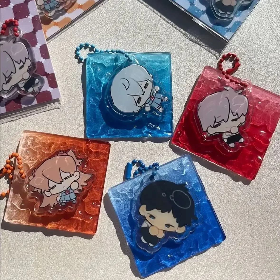 Porte-clés en acrylique NEON GENESIS EVANGELION, Ayanami Rei Asuka, pendentif de dessin animé, accessoires, produits périphériques, cadeaux parfaits