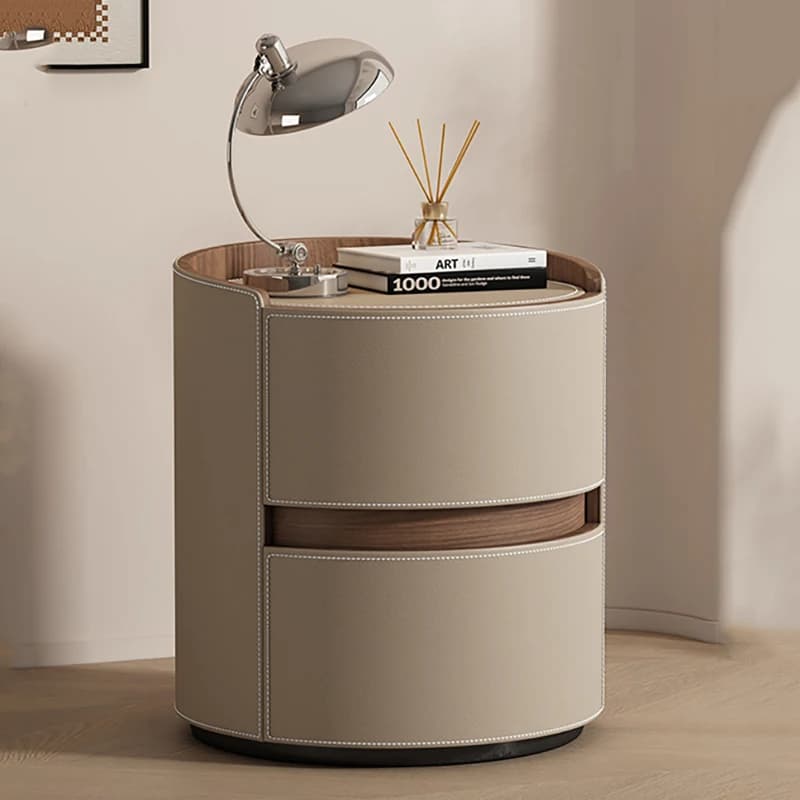 Tables de chevet rondes pour chambre à coucher, esthétique minimaliste, délicates et créatives, gain de place, meubles pour la maison