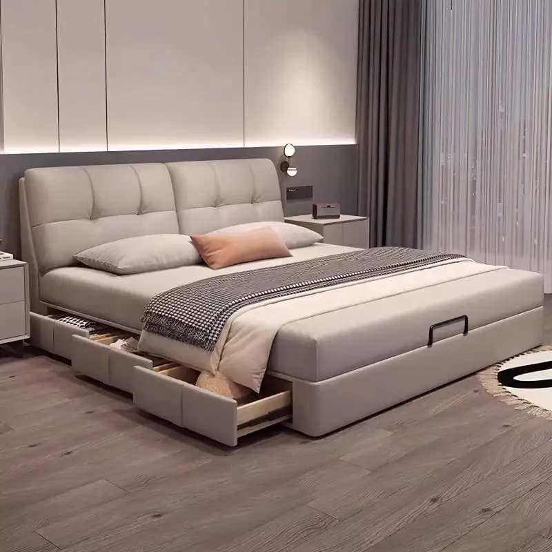 Décoration élégante pour couples, attaches de lit pour adultes, 99 cents, lit king size, commodes de salon, lit double, 2 personnes, meubles