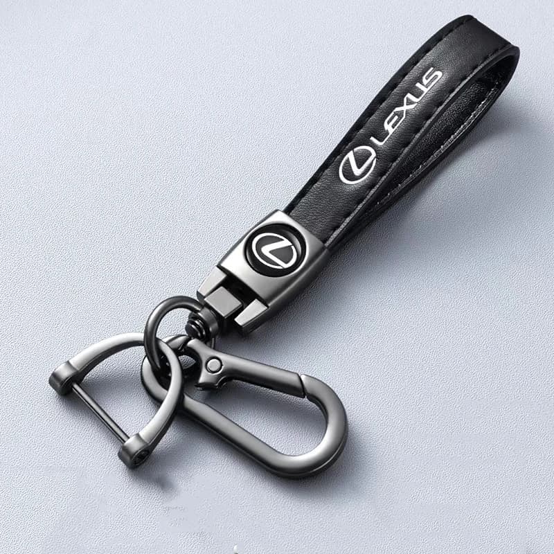Porte-clés de voiture en cuir, boucle en fer à cheval, pendentif, cadeau pour Lexus ES300 RX330 RX300 GS300 IS250 IS200 CT200h NX RX, accessoire
