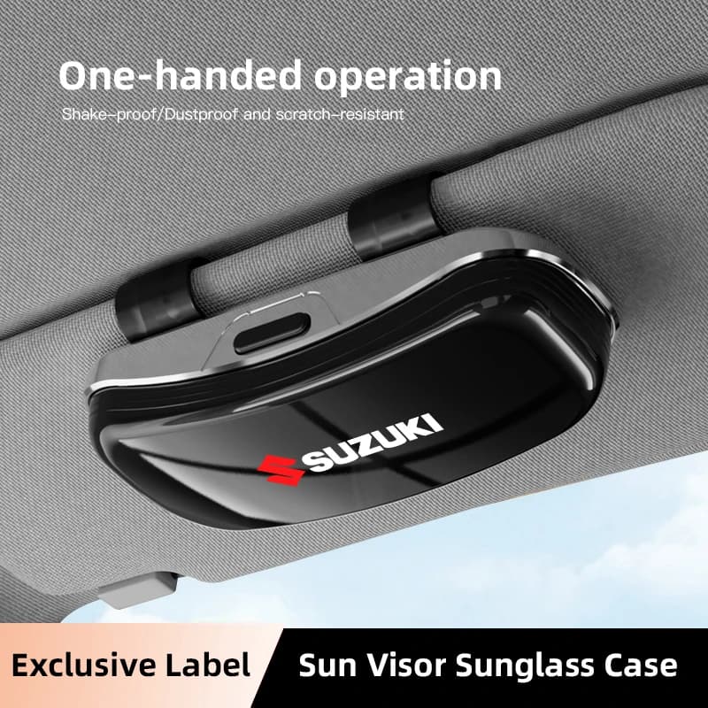 Étui à lunettes de soleil pour pare-soleil de voiture, porte-lunettes, accessoires de voiture, boîte à lunettes pour Suzuki Jimny Swift samouraï Vitara SX4 Alto Kaiser