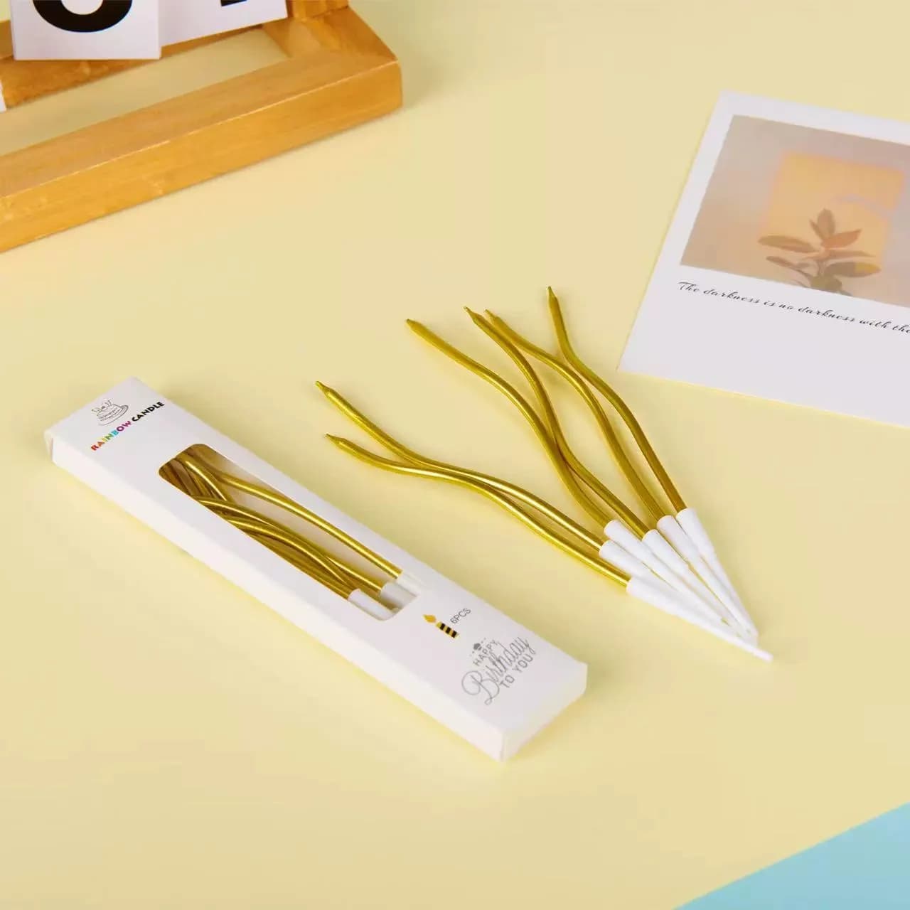 Bougies à gâteau incurvées