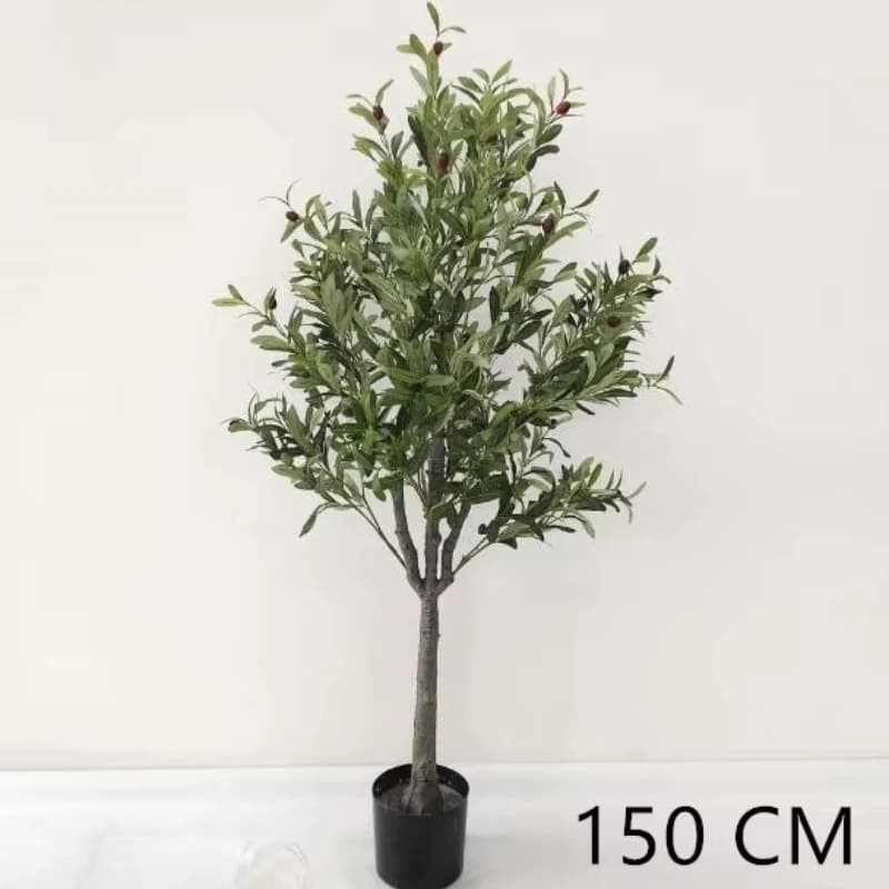 Olive artificielle de haute qualité de style nordique en pot – Faux feuillage pour la décoration de la maison