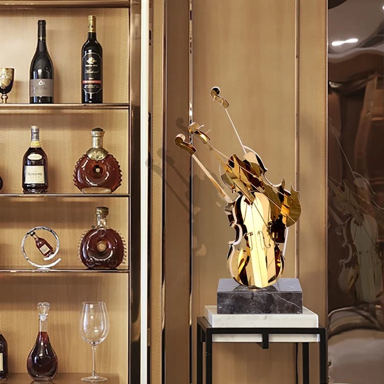 Articles de décoration intérieure moderne de luxe en or pour la maison