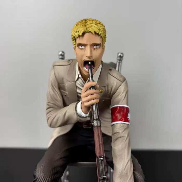 Figurine Attack On Titan Reiner Braun, modèle de statue de personnage d'anime, décoration de bureau,