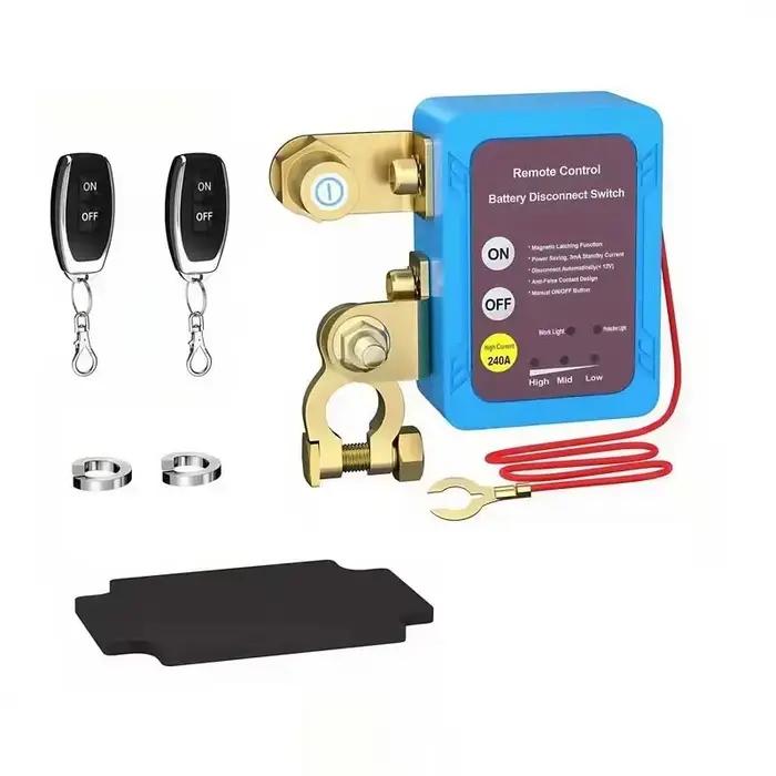 Interrupteur d'alimentation de déconnexion de batterie 12V 240A, interrupteur d'arrêt avec télécomma