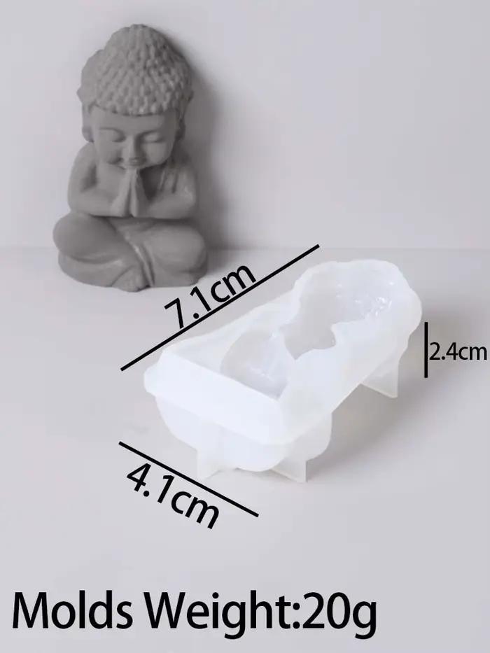Moule en silicone Bouddha pour bougies créatives, DIY, fabrication artisanale, savon d'aromathérapie