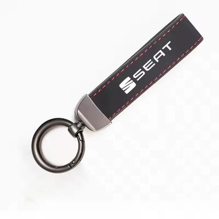 Porte-clés en daim pour voiture, pour Seat Leon Ibiza Ateca Arona Cordoba Toledo Altea Alhambra Aros