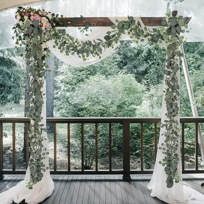 Plante vigne artificielle verte pour extérieur décoration mariage fête prénuptiale jardin arcade