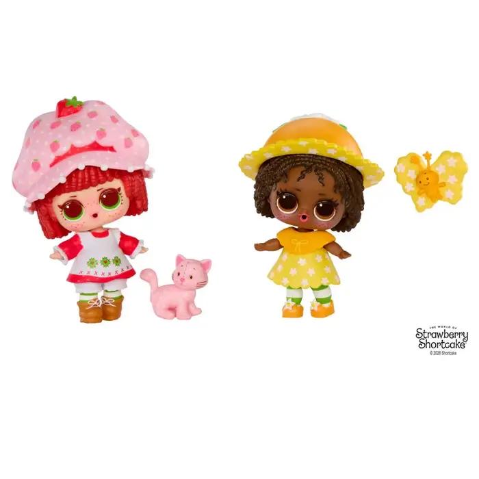 Surprise Loves Strawberry Shortcake Tots, poupées de collection parfumées avec 7 surprises