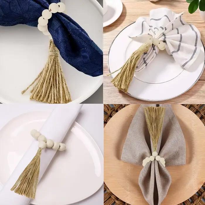 Ensemble de 12 ronds de serviette
