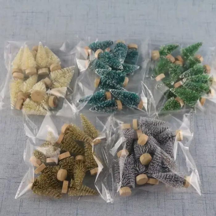 30 pièces Mini arbre de noël décoratif bricolage