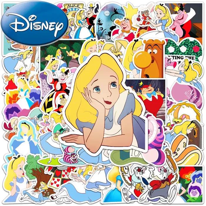 10/30/50pcs Disney Anime film Alice au pays des merveilles autocollants dessin