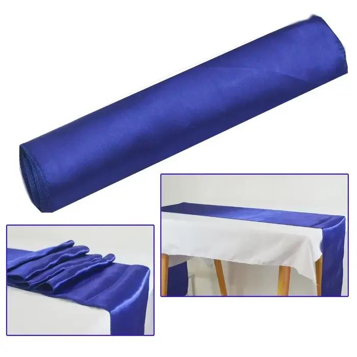 Chemins de table en satin 30x275cm pour mariage