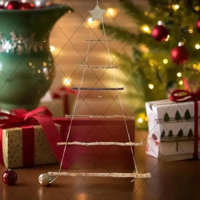 Décorations de noël en bois à 1/5/7 niveaux