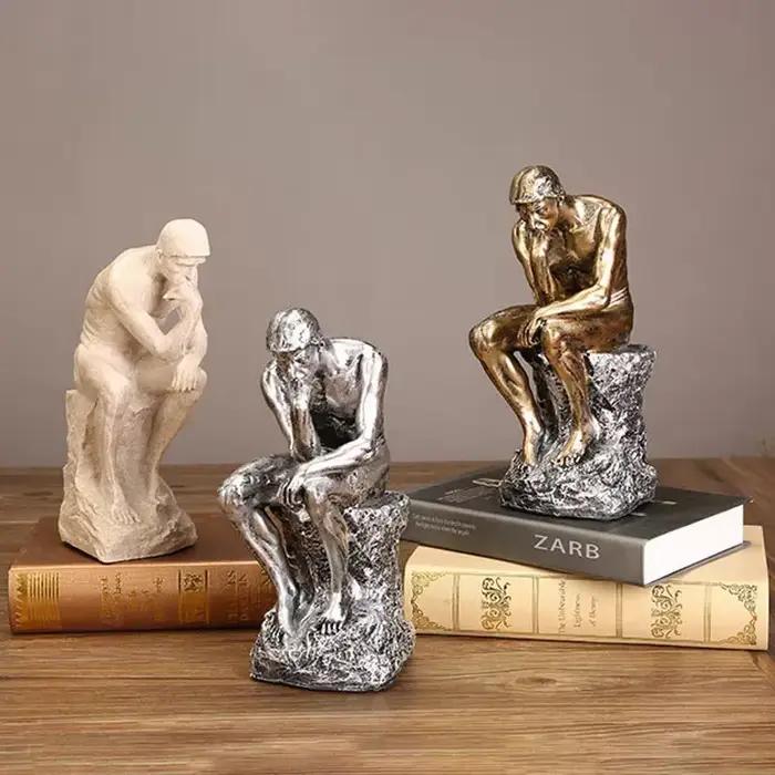 Statue d'art en résine d'art rétro européen, ameublement de maison, artisanat de décoration, salon, meuble TV, plâtre, ornement vénus