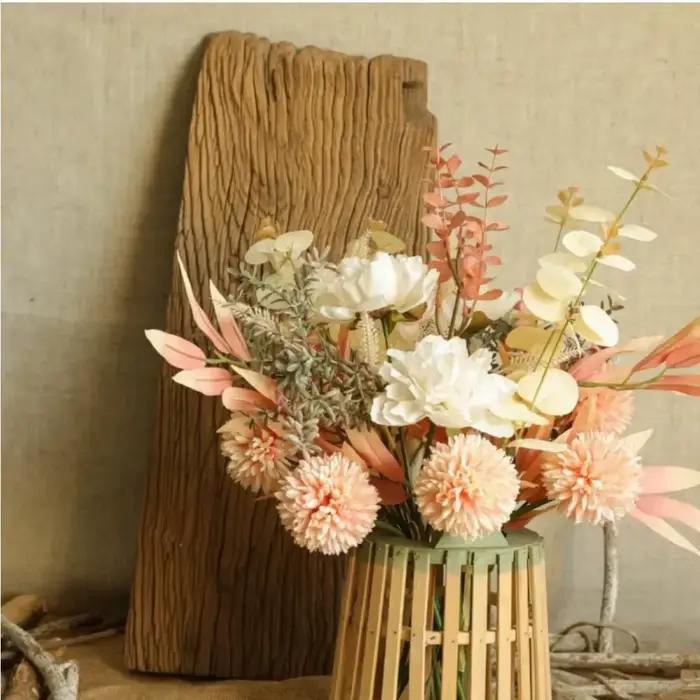 Bouquets Bohèmes en Terre Cuite pour Décoration d'Intérieur