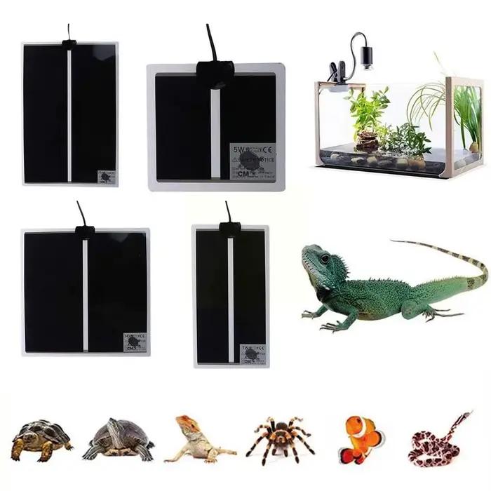 Couverture chauffante électrique pour animaux de compagnie, coussin pour reptiles, salle, lézard, terrarium, terrarium, polymères chauffants pour animaux de compagnie, tapis, coussin métropolitain