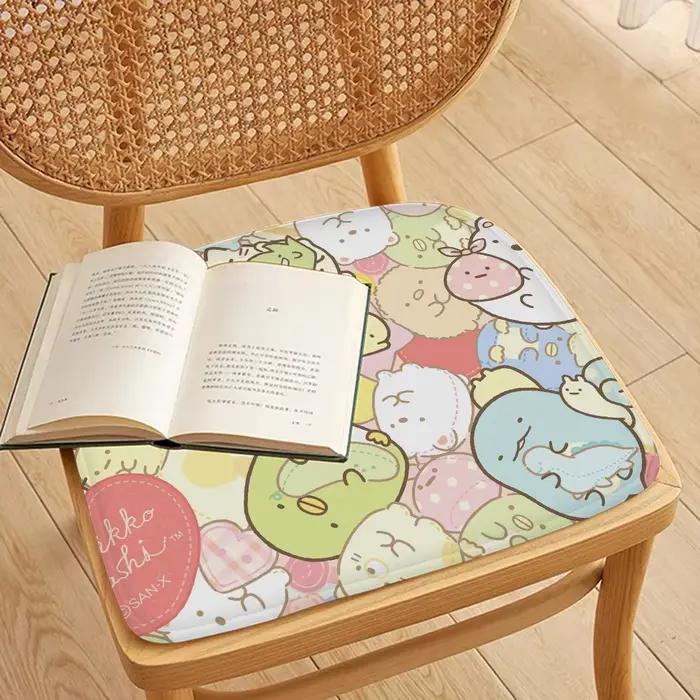 Coussin de siège en polymère doux pour salle à manger, tabouret de jardin intérieur et extérieur, chaise décorative mignonne, S-Sumikkogurashi, bureau à domicile, Japon