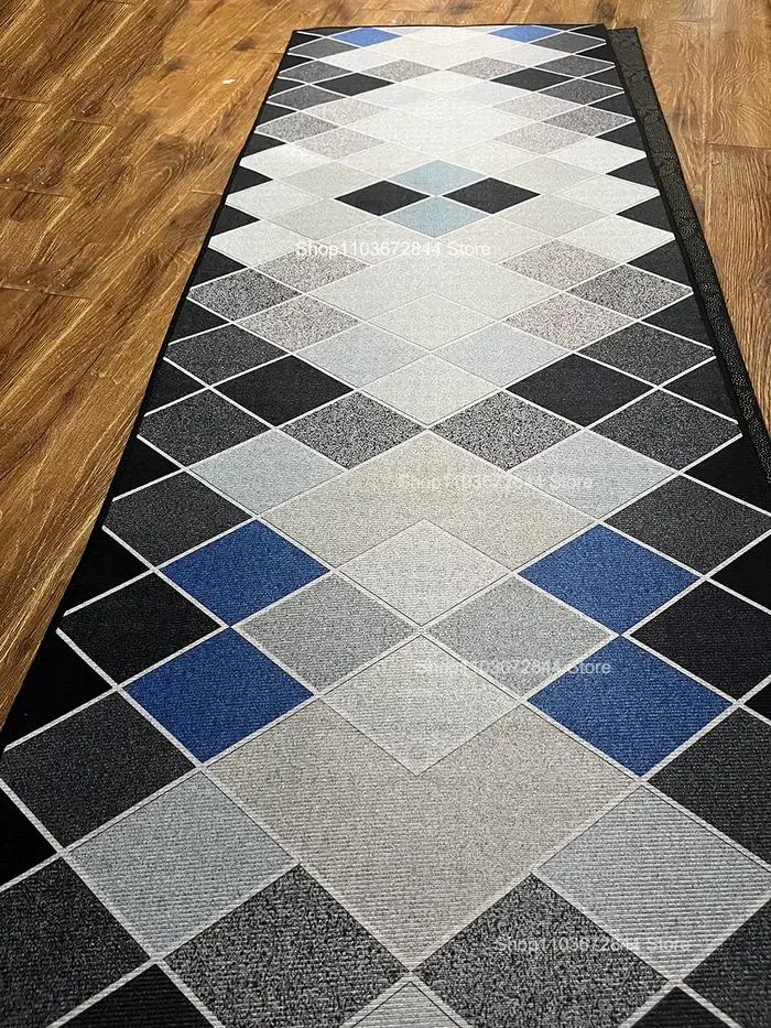 Tapis de coureur de couloir pour la décoration de salon, tapis de sol d'allée de maison, zone de décoration d'entrée de luxe, longue bande