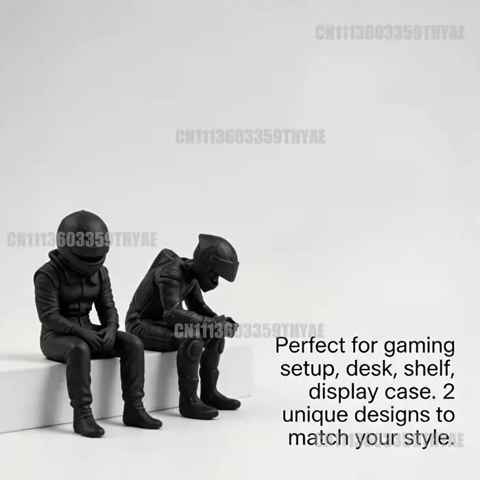 Figurine de course créative miniature imprimée en 3D ornement de bureau pour chambre et salle de jeux décoration intérieure cadeau unique