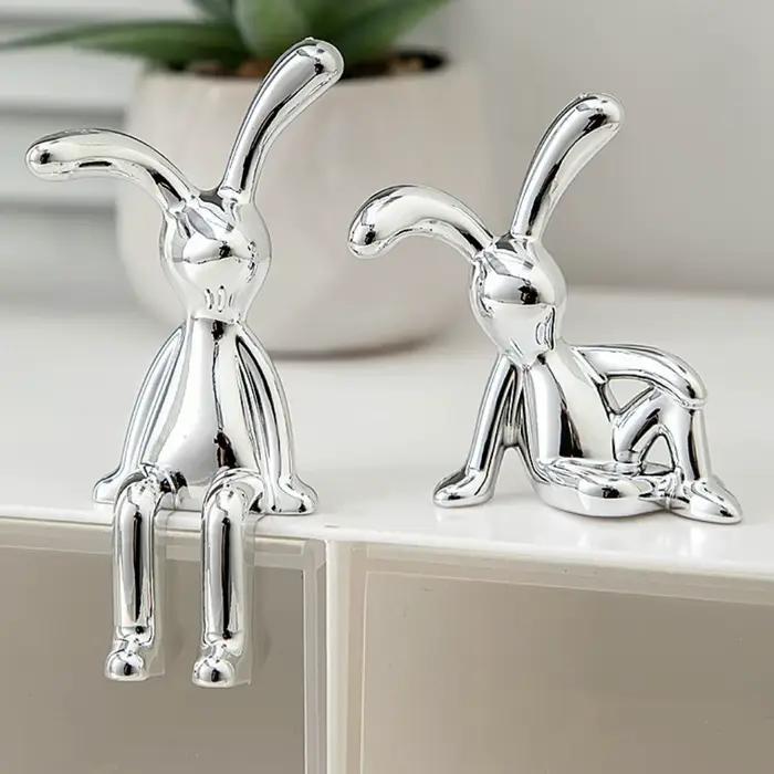 Ornements décoratifs de lapin à longues oreilles