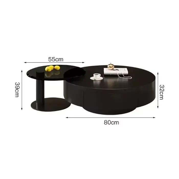 Table Basse ronde moderne pour Salon