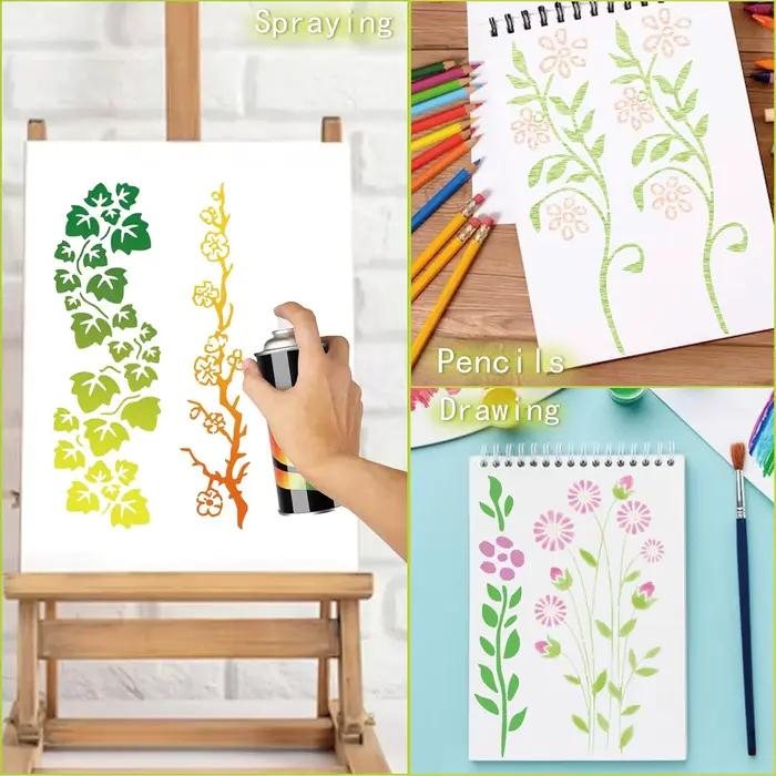 Pochoirs de peinture sur toile de bois réutilisables