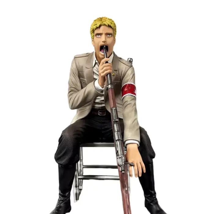 Figurine Attack On Titan Reiner Braun, modèle de statue de personnage d'anime, décoration de bureau, cadeau de collection pour les fans d'anime