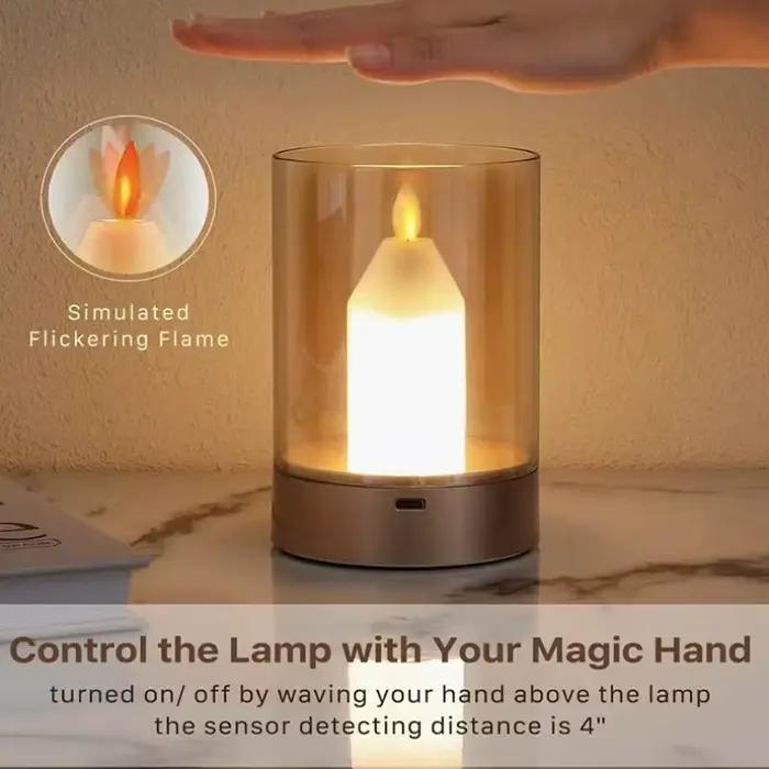 Lampe LED tactile Rechargeable à bougie