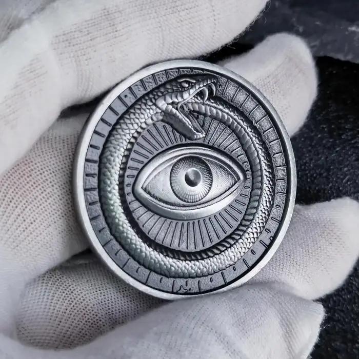 Pièce porte-bonheur Sun Moon Ouroboros