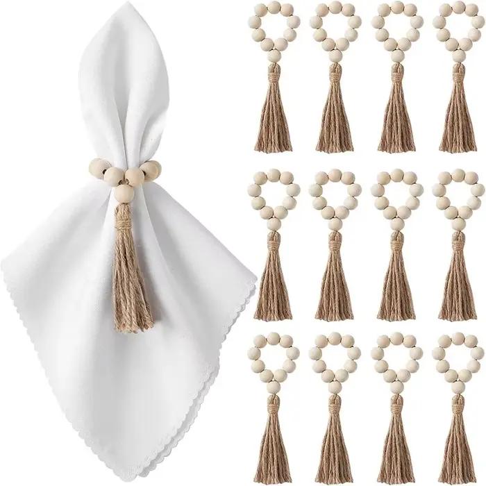 Ensemble de 12 ronds de serviette