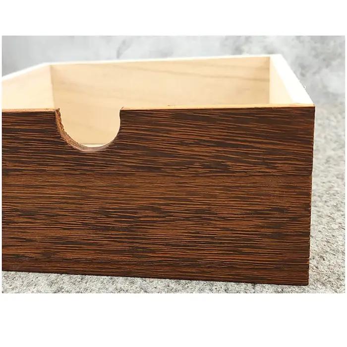 MELWooden-Petite boîte de rangement décorative, idéale pour le bureau