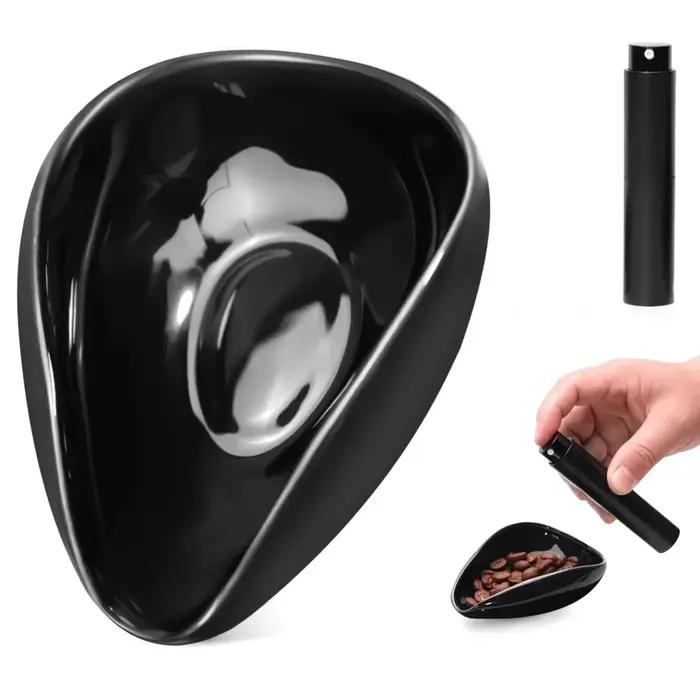 Accessoire pour café et thé, tasse en céramique, flacon pulvérisateur, plateau de mesure, outil multi-usages pour la préparation de l'espresso, pour la maison, le barista, la cuisine