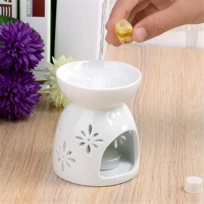 1 pièce Brûleur d'huiles essentielles et d'encens en céramique