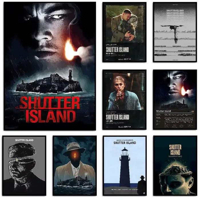 Shutter Island – affiche de films classiques européens et américains, art HD, mur collant, étanche, maison, salon, chambre à coucher, bar, esthétique