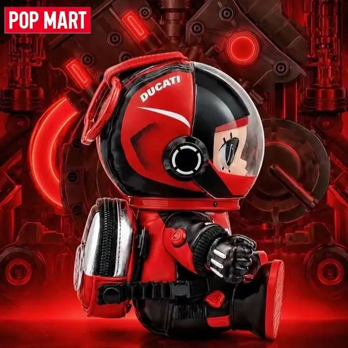 Figurine d'action authentique POP MART MEGA SPACE MOLLY × DUCATI Series, pendentif, ornement, collection, jouets mignons, cadeau surprise