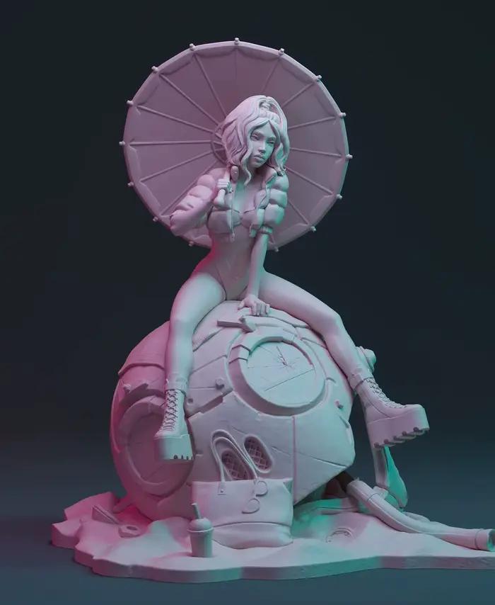 Figurine GK en résine de 85mm, kit non assemblé et non peint