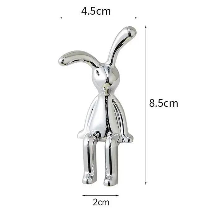 Ornements décoratifs de lapin à longues oreilles