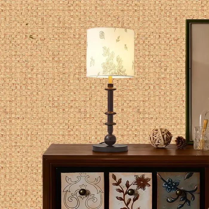 Papier peint auto-adhésif à motif de tapis de bambou de Style chinois