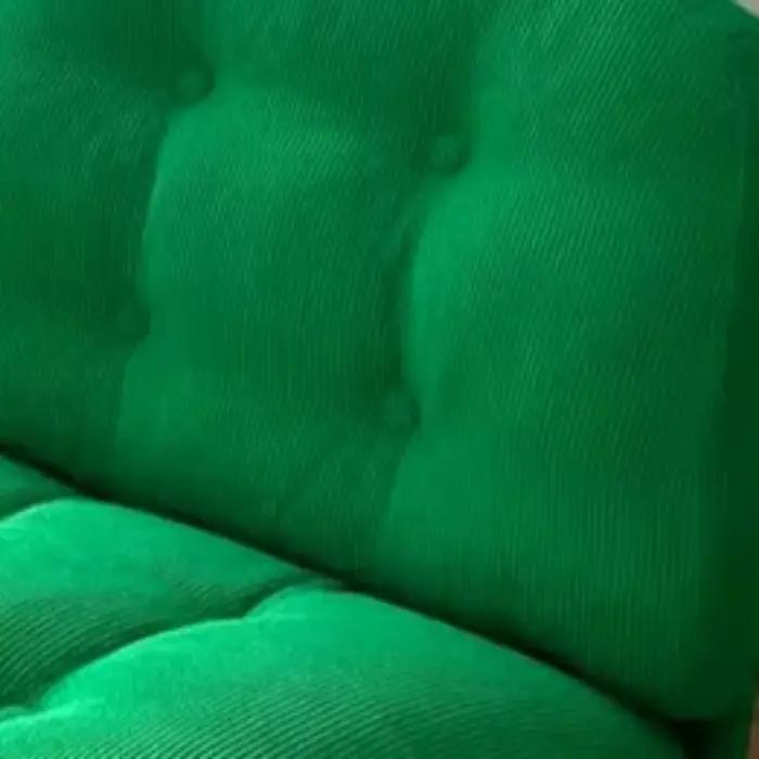 Chaise d'appoint confortable verte pour salon