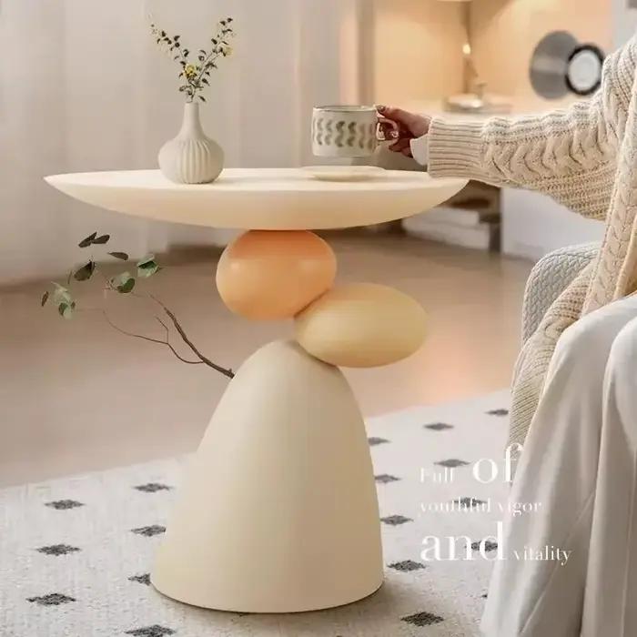 Concepteur chaud nouveau modèle salon sol ornement crème Style canapé Table d'appoint