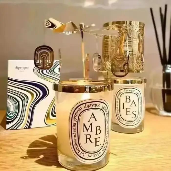 Bougie Naturelle 2026 Nouvelle Collection Romantique Élégante Parfumée Coffret Cadeau de Noël Aromathérapie Parfum