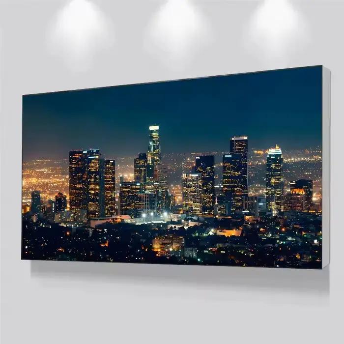 Paysage urbain Los Angeles New York Manhattan ville horizon affiche impression toile peinture mur Art Architectural décor à la maison murale