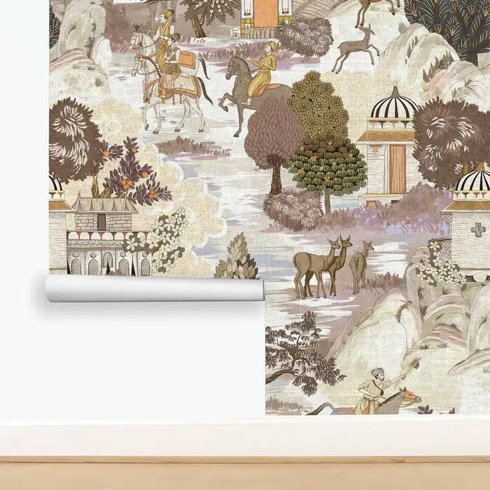 Papier peint historique chinois à décoller et à coller